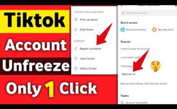 How to Unfreeze Your TikTok Account just One Click Try Now